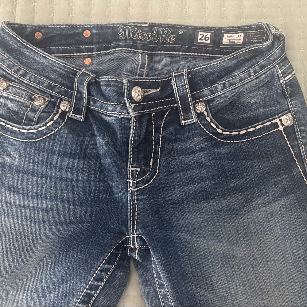 Miss Me Women's Dark Blue Boot Cut Jeans
